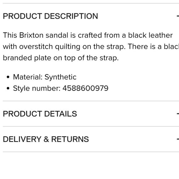 Kurt Geiger London Brixton Drench Plate Slide Sandal- Black - Picture 7 of 12